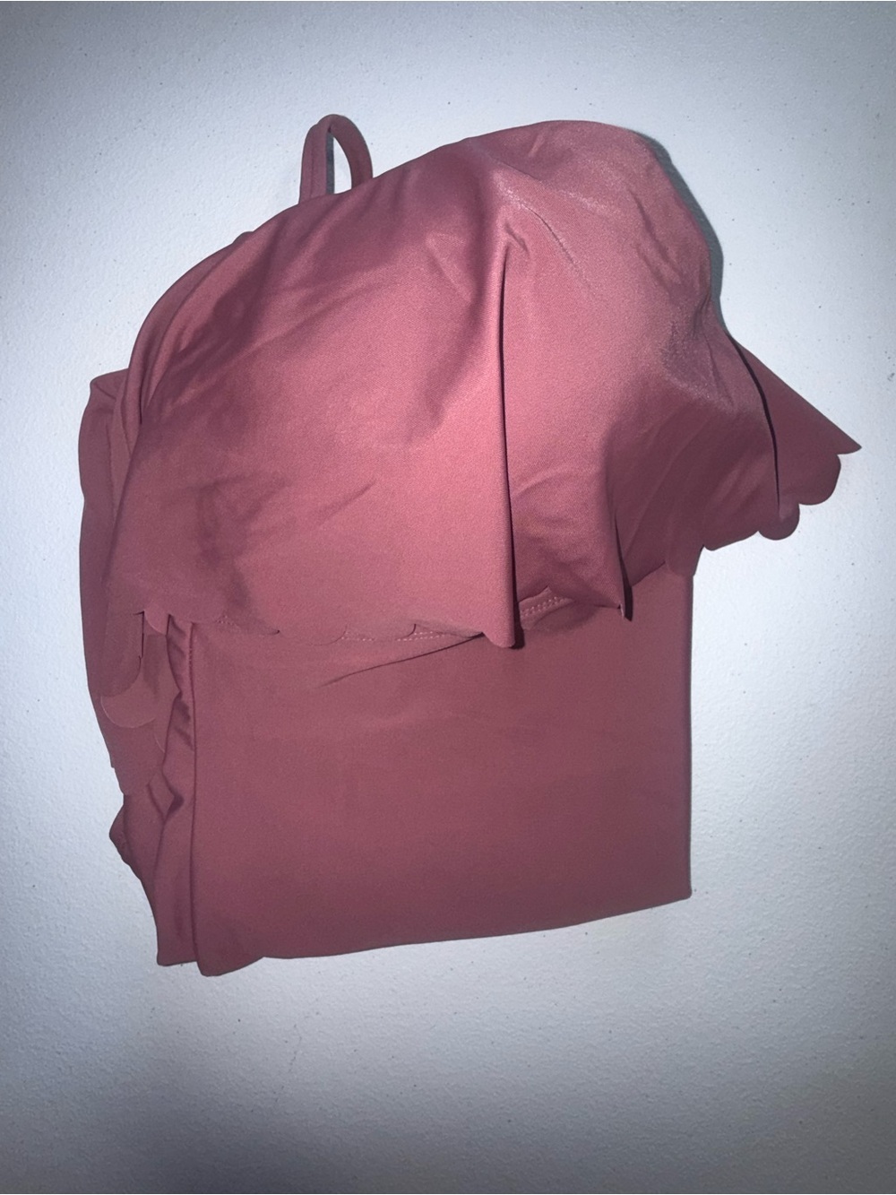 Kona Sol Women’s Mauve Ruffle One Piece Swimsuit Size Large beach resort swim - Picture 8 of 12